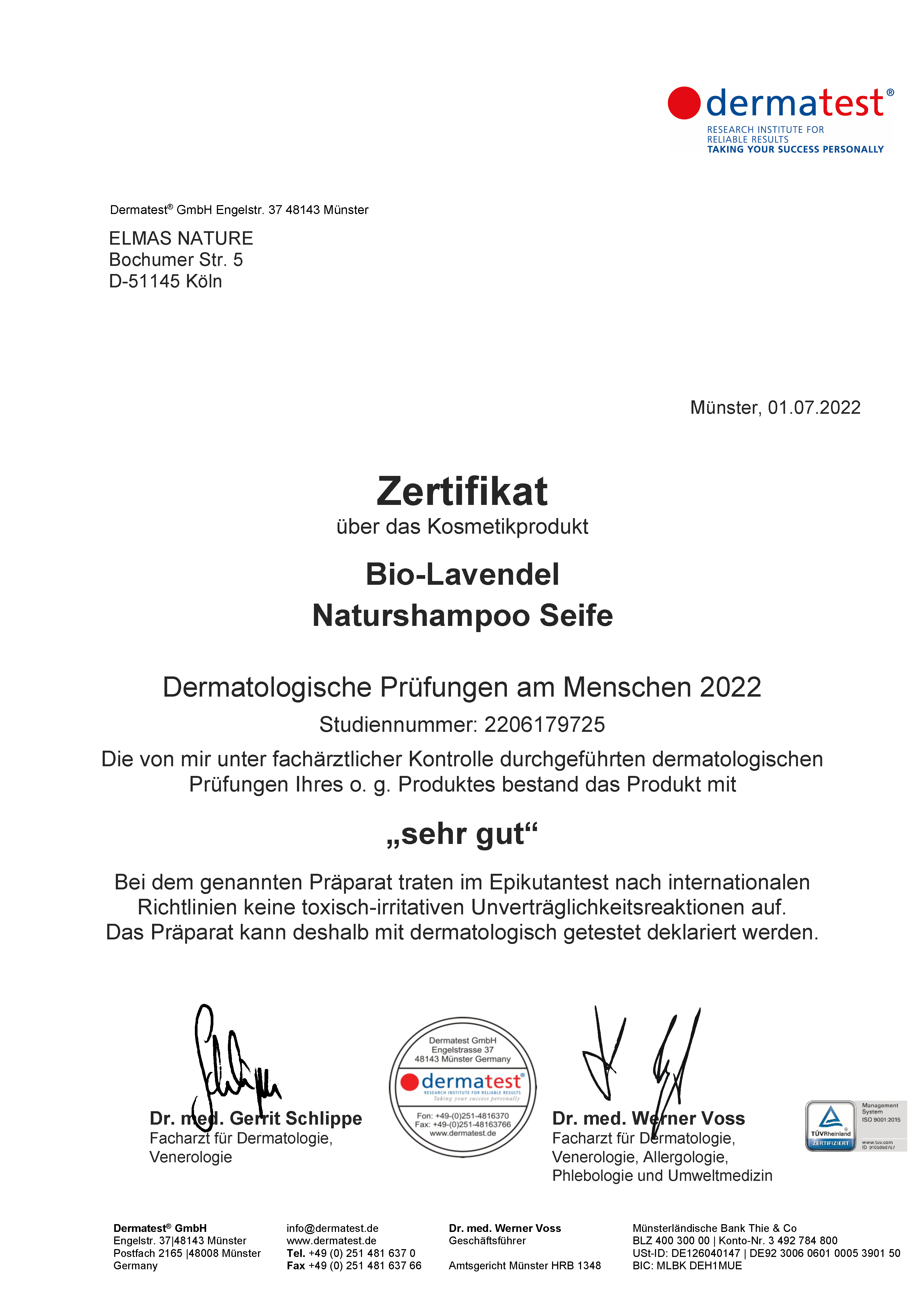 BIO Lavendel Seife - 120g - Elmas BIO